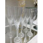 8" Clear Plastic Party Flute Champagne Cups (12 count) Wedding , Sweet 16, Anniversary, Mis Quince , Birthdays , All Occasions